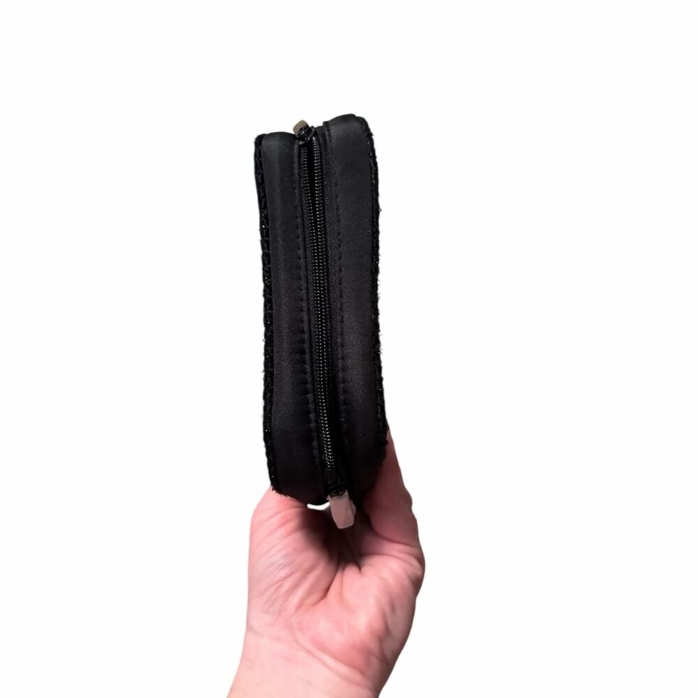 CHANEL Black Logo Zip Makeup Pouch with Trim - Picture 5 of 5